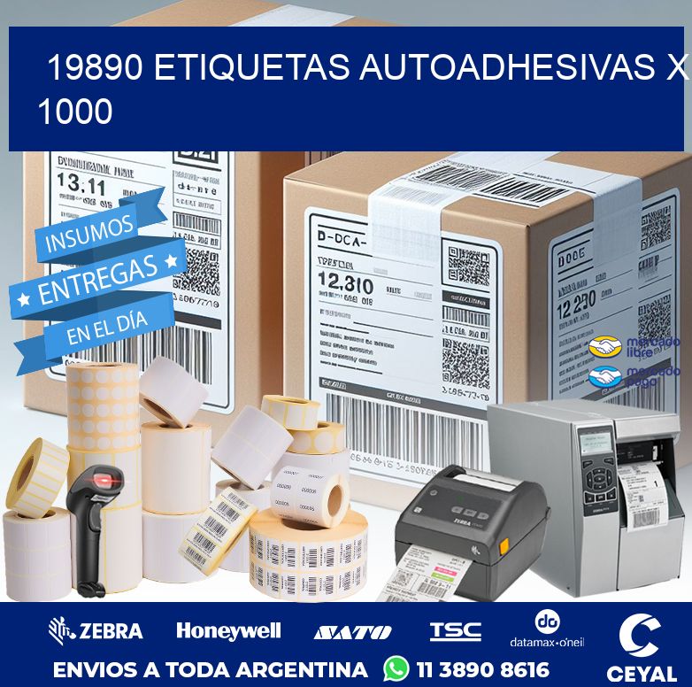 19890 ETIQUETAS AUTOADHESIVAS X 1000