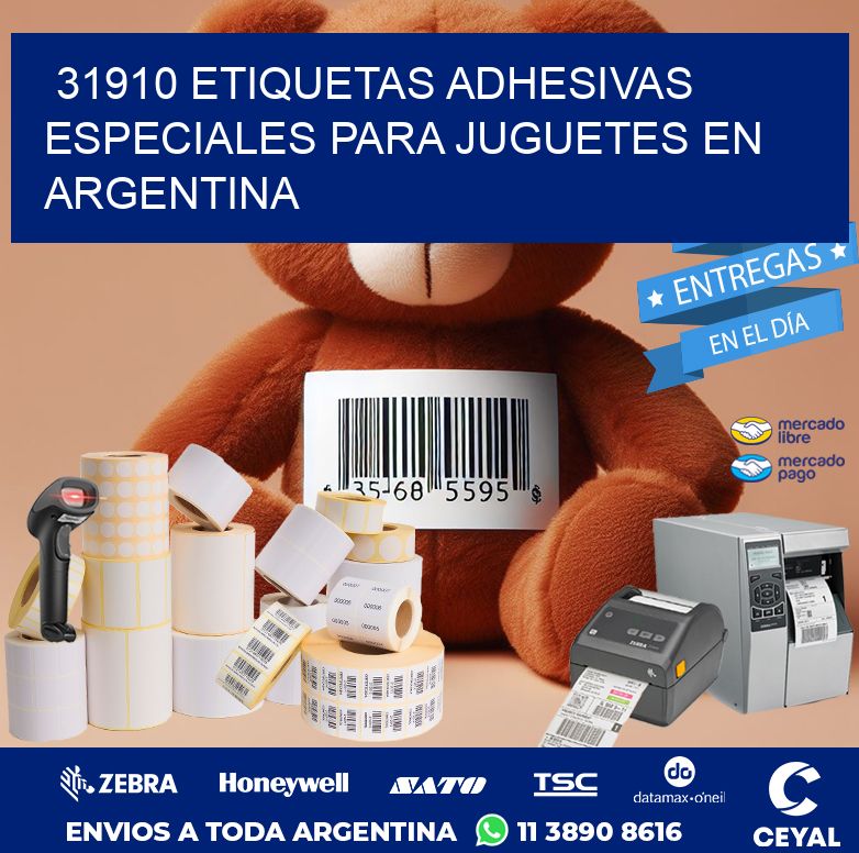 31910 ETIQUETAS ADHESIVAS ESPECIALES PARA JUGUETES EN ARGENTINA