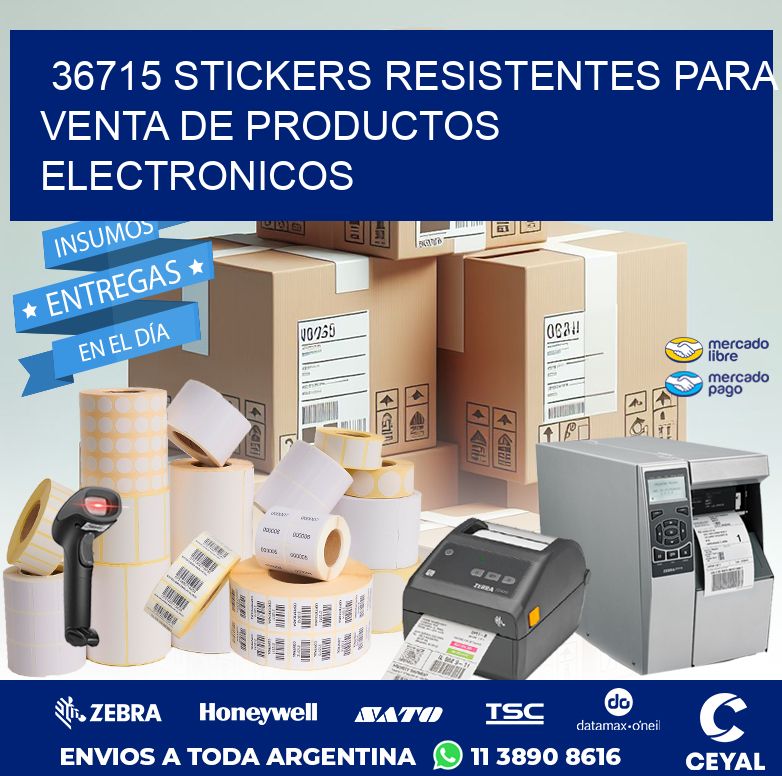 36715 STICKERS RESISTENTES PARA VENTA DE PRODUCTOS ELECTRONICOS