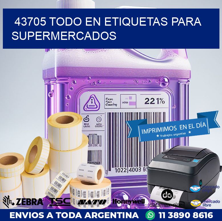 43705 TODO EN ETIQUETAS PARA SUPERMERCADOS