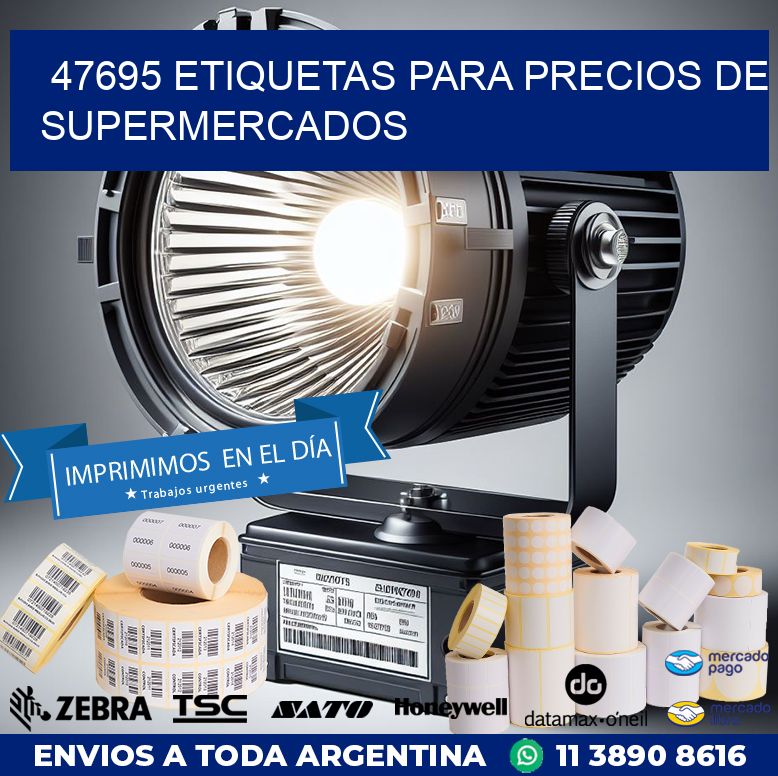 47695 ETIQUETAS PARA PRECIOS DE SUPERMERCADOS