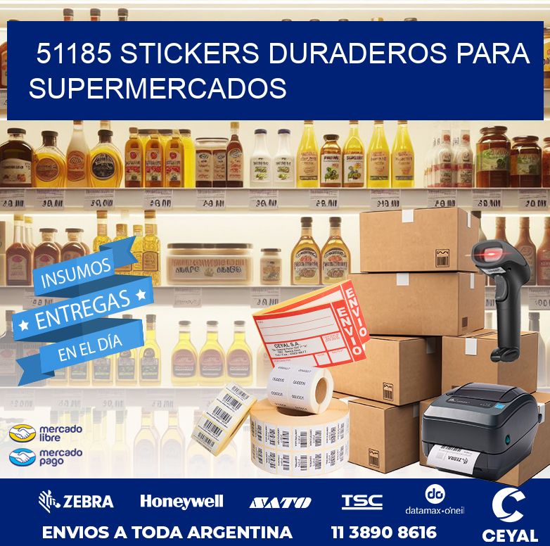 51185 STICKERS DURADEROS PARA SUPERMERCADOS