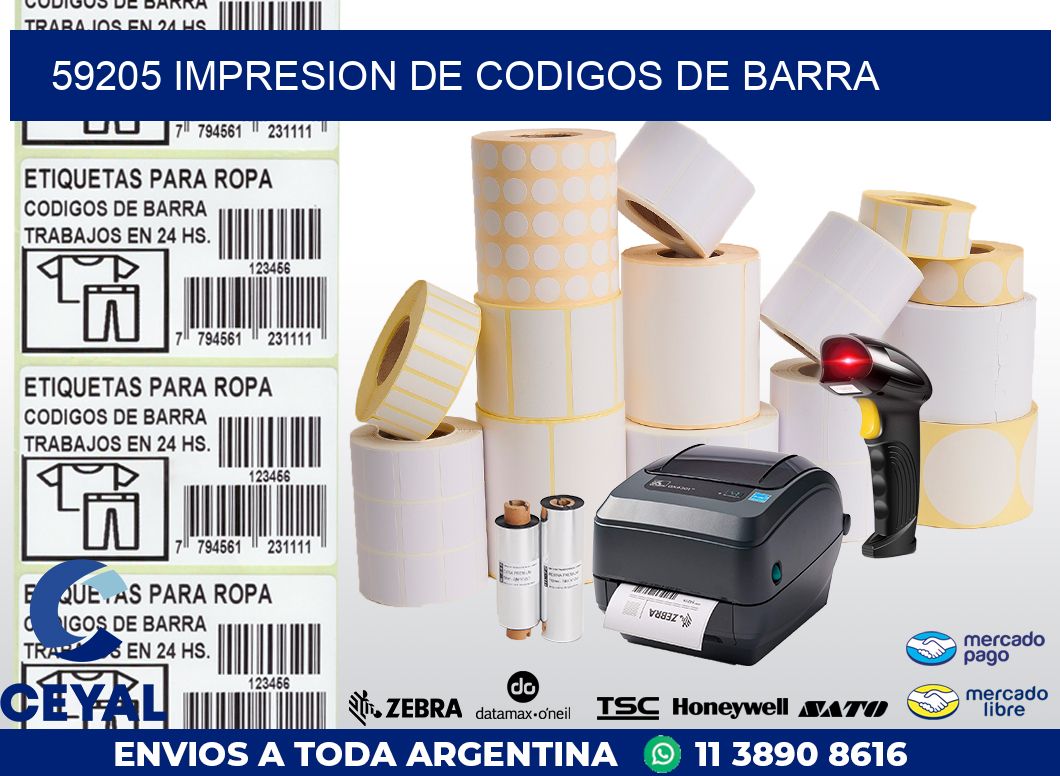 59205 IMPRESION DE CODIGOS DE BARRA
