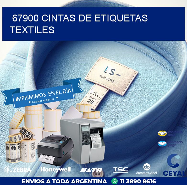 67900 CINTAS DE ETIQUETAS TEXTILES