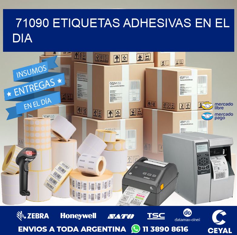 71090 ETIQUETAS ADHESIVAS EN EL DIA