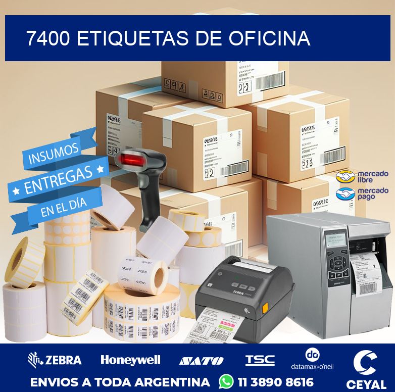 7400 ETIQUETAS DE OFICINA
