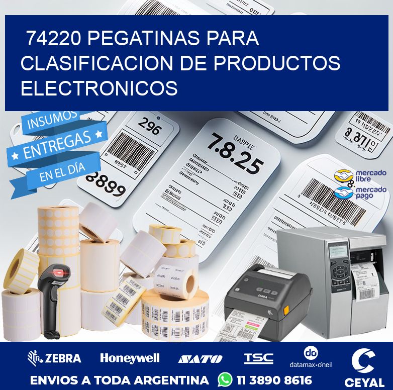 74220 PEGATINAS PARA CLASIFICACION DE PRODUCTOS ELECTRONICOS