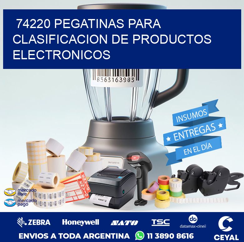 74220 PEGATINAS PARA CLASIFICACION DE PRODUCTOS ELECTRONICOS