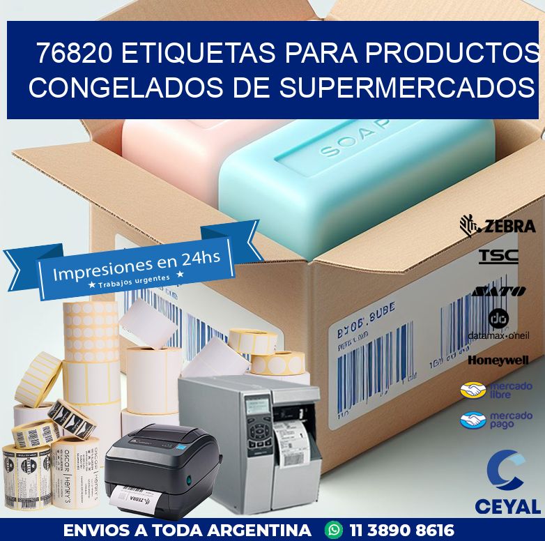 76820 ETIQUETAS PARA PRODUCTOS CONGELADOS DE SUPERMERCADOS