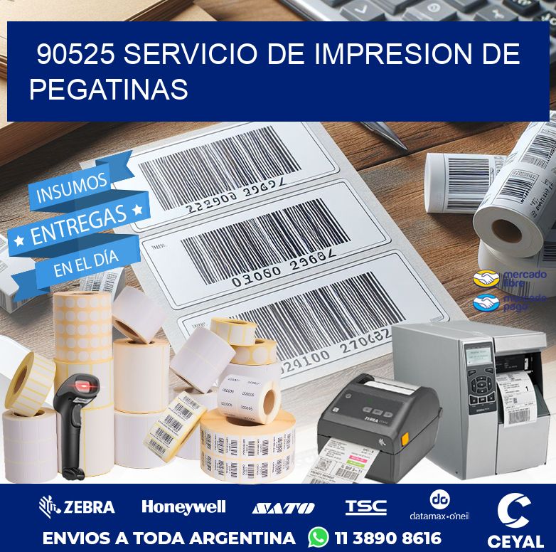 90525 SERVICIO DE IMPRESION DE PEGATINAS