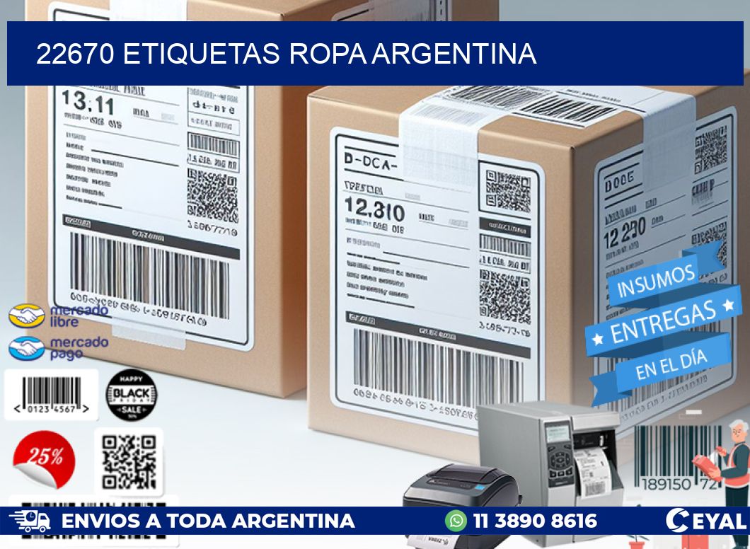 22670 ETIQUETAS ROPA ARGENTINA