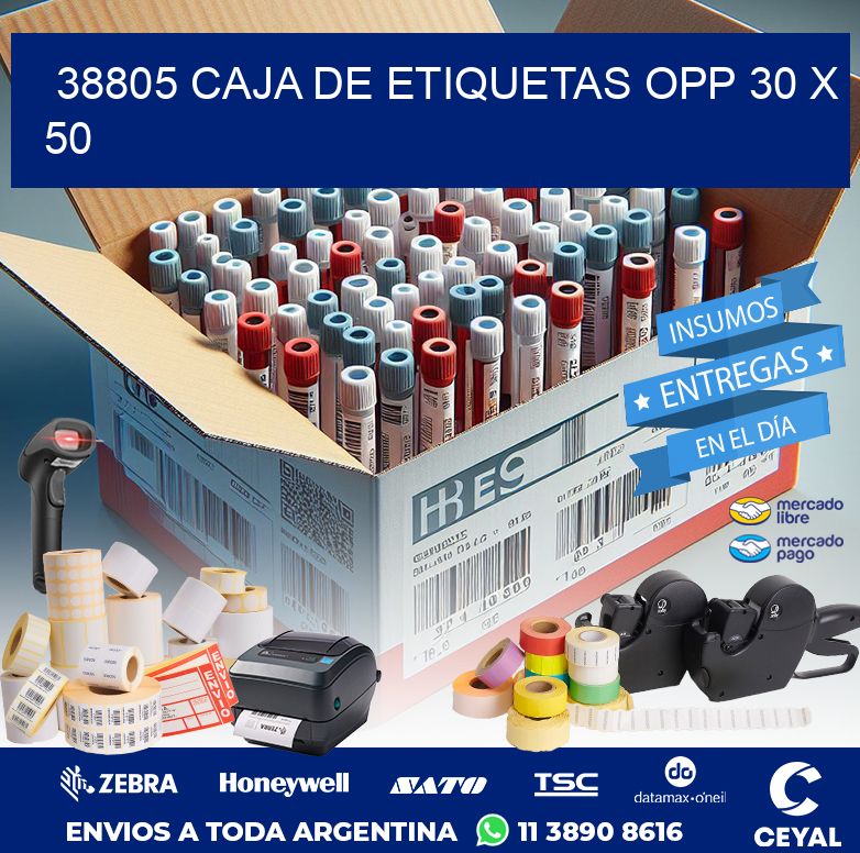 38805 CAJA DE ETIQUETAS OPP 30 X 50