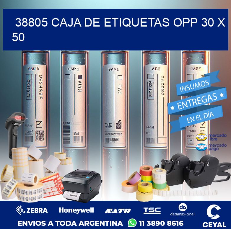 38805 CAJA DE ETIQUETAS OPP 30 X 50