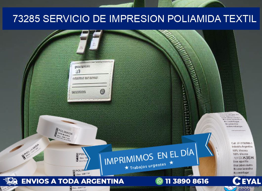 73285 SERVICIO DE IMPRESION POLIAMIDA TEXTIL