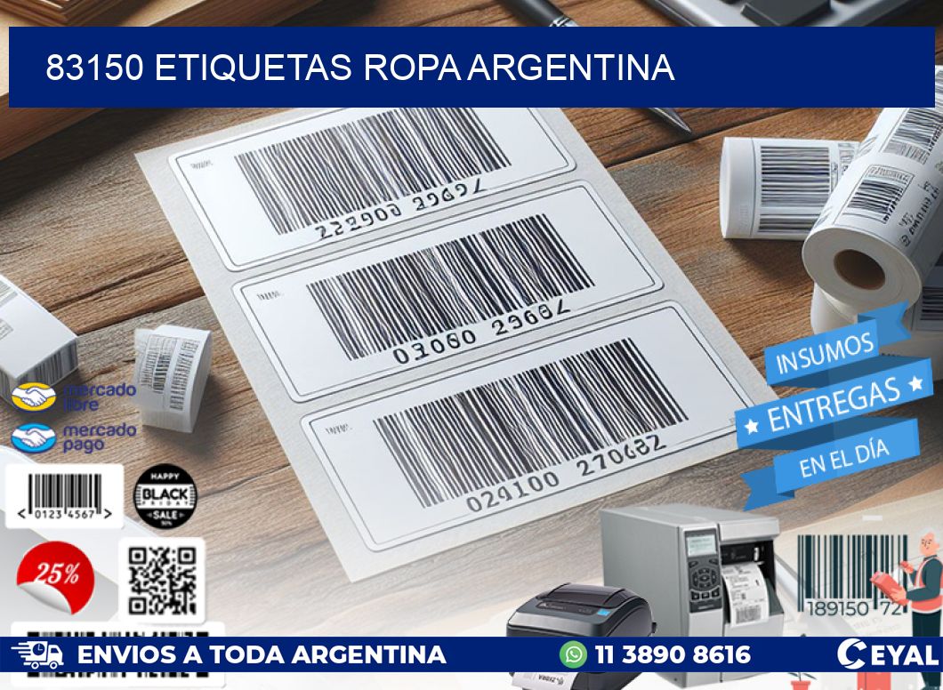 83150 ETIQUETAS ROPA ARGENTINA
