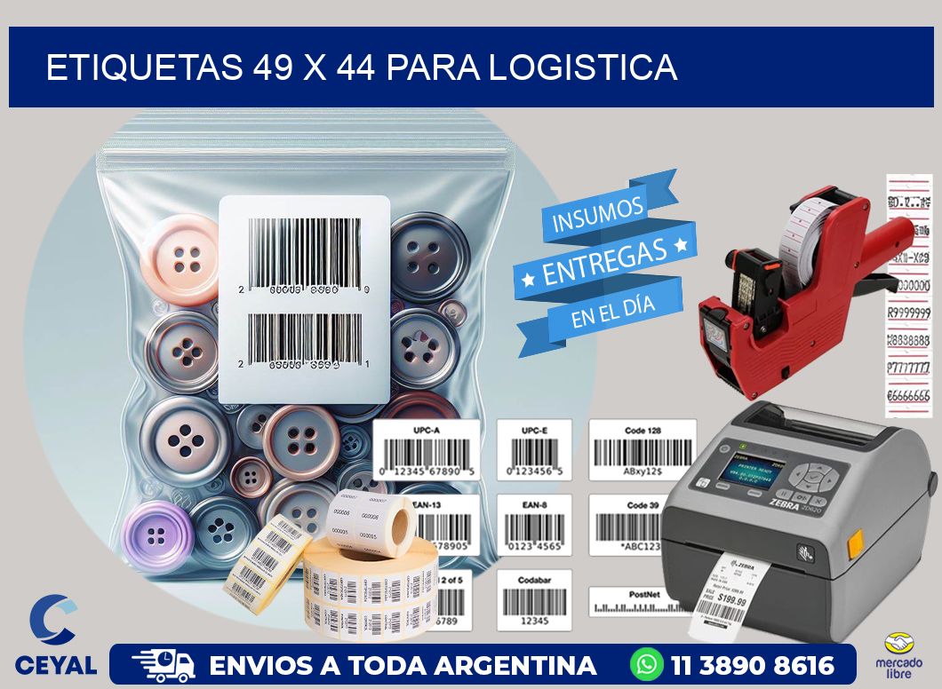 ETIQUETAS 49 x 44 PARA LOGISTICA