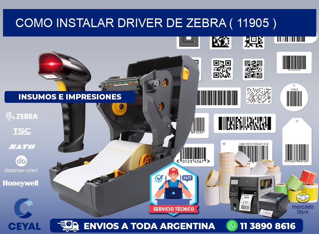 COMO INSTALAR DRIVER DE ZEBRA ( 11905 )