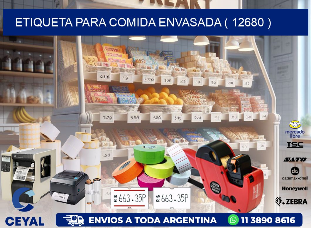 ETIQUETA PARA COMIDA ENVASADA ( 12680 )