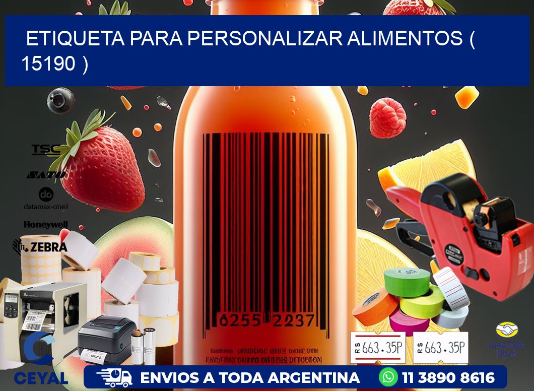 ETIQUETA PARA PERSONALIZAR ALIMENTOS ( 15190 )