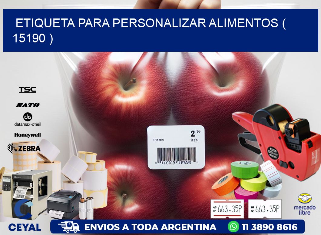 ETIQUETA PARA PERSONALIZAR ALIMENTOS ( 15190 )