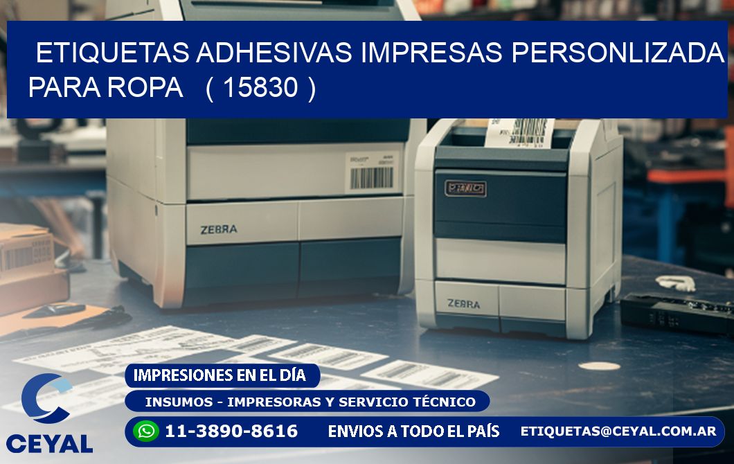 ETIQUETAS ADHESIVAS IMPRESAS PERSONLIZADA PARA ROPA   ( 15830 )