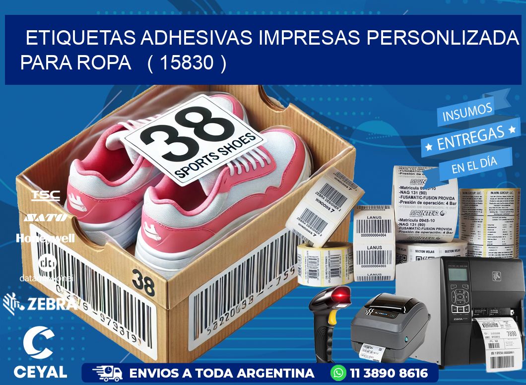 ETIQUETAS ADHESIVAS IMPRESAS PERSONLIZADA PARA ROPA   ( 15830 )