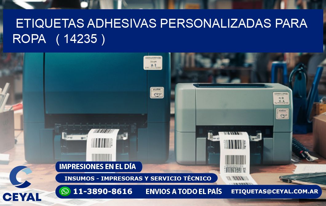 ETIQUETAS ADHESIVAS PERSONALIZADAS PARA ROPA   ( 14235 )