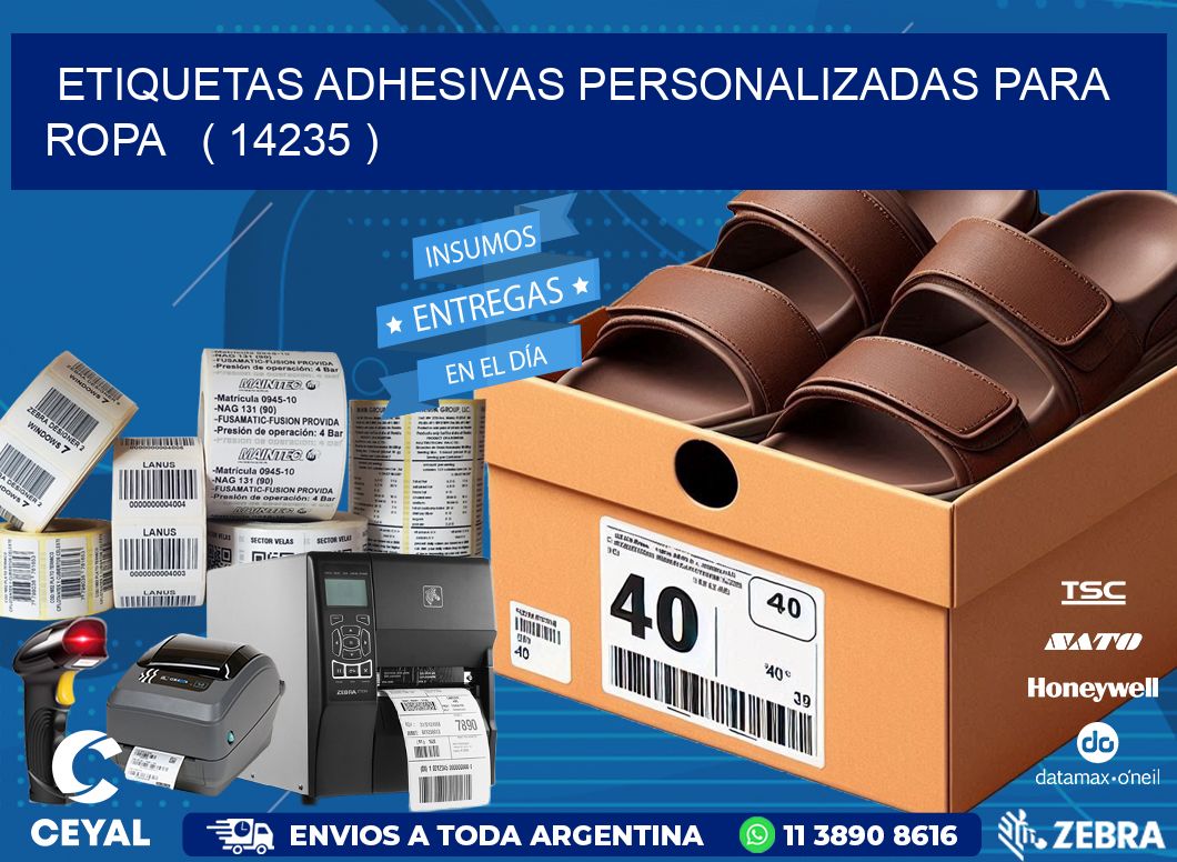 ETIQUETAS ADHESIVAS PERSONALIZADAS PARA ROPA   ( 14235 )