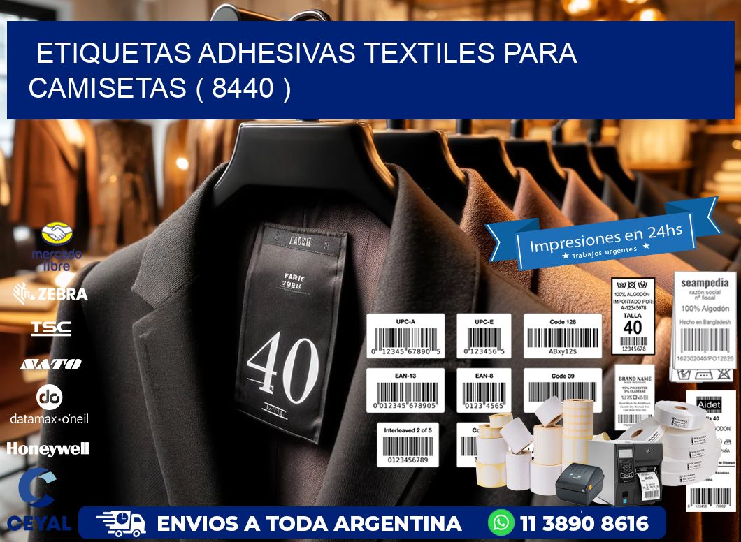 ETIQUETAS ADHESIVAS TEXTILES PARA CAMISETAS ( 8440 )
