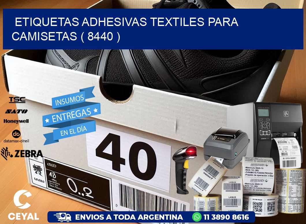 ETIQUETAS ADHESIVAS TEXTILES PARA CAMISETAS ( 8440 )