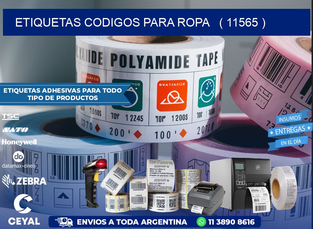 ETIQUETAS CODIGOS PARA ROPA   ( 11565 )