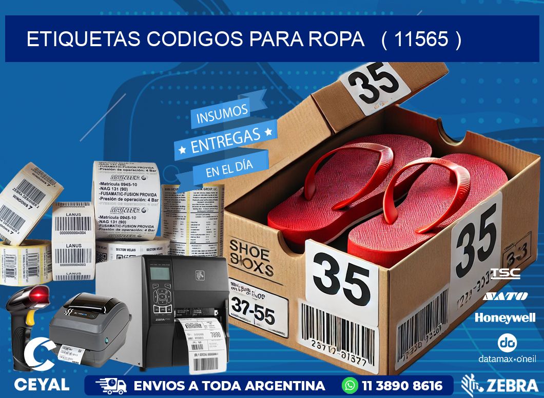 ETIQUETAS CODIGOS PARA ROPA   ( 11565 )