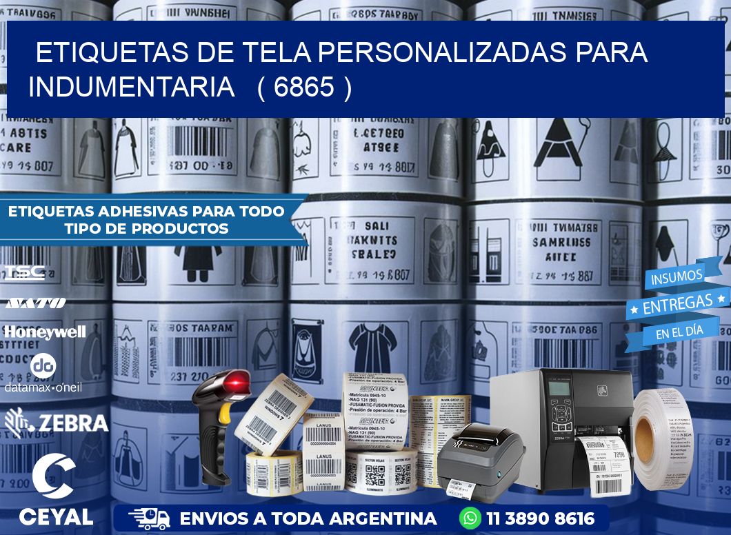 ETIQUETAS DE TELA PERSONALIZADAS PARA INDUMENTARIA   ( 6865 )