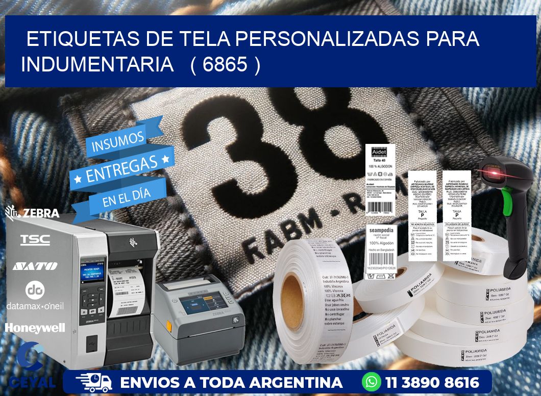 ETIQUETAS DE TELA PERSONALIZADAS PARA INDUMENTARIA   ( 6865 )
