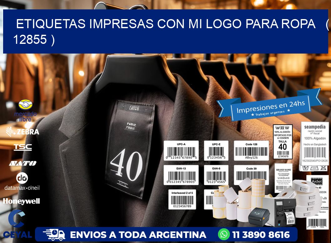 ETIQUETAS IMPRESAS CON MI LOGO PARA ROPA   ( 12855 )