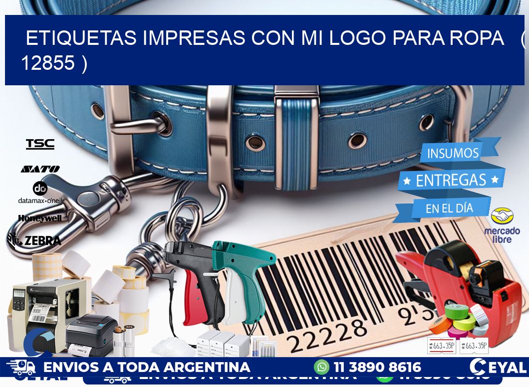 ETIQUETAS IMPRESAS CON MI LOGO PARA ROPA   ( 12855 )