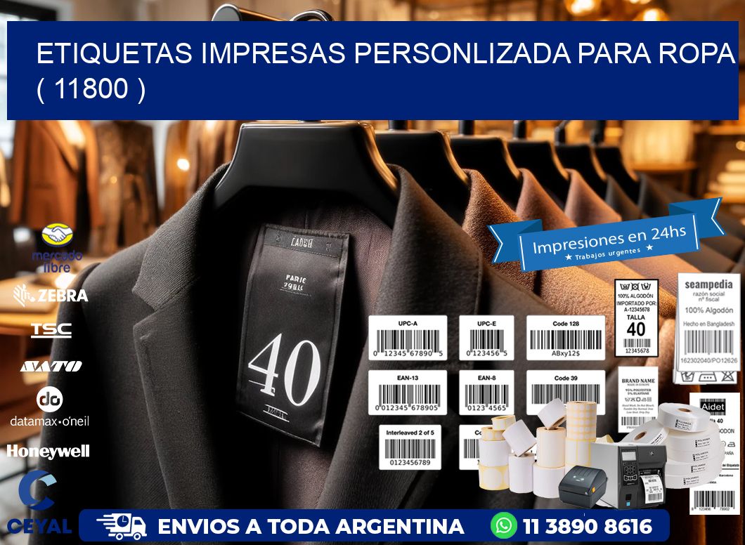 ETIQUETAS IMPRESAS PERSONLIZADA PARA ROPA   ( 11800 )