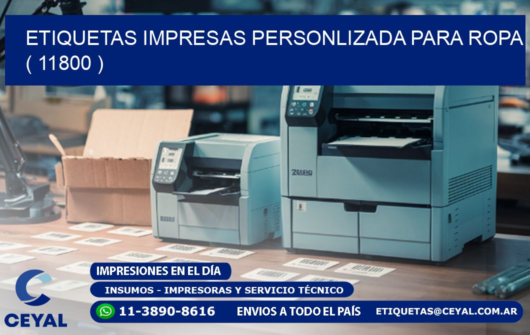 ETIQUETAS IMPRESAS PERSONLIZADA PARA ROPA   ( 11800 )