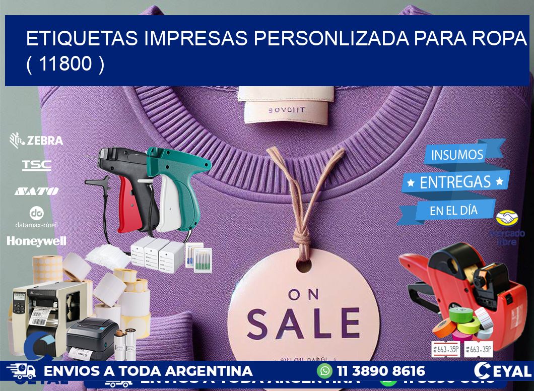 ETIQUETAS IMPRESAS PERSONLIZADA PARA ROPA   ( 11800 )
