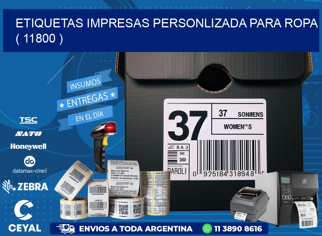 ETIQUETAS IMPRESAS PERSONLIZADA PARA ROPA   ( 11800 )