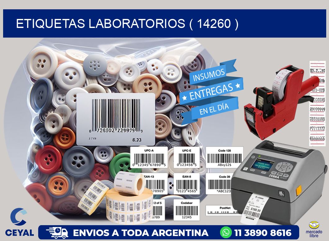 ETIQUETAS LABORATORIOS ( 14260 )