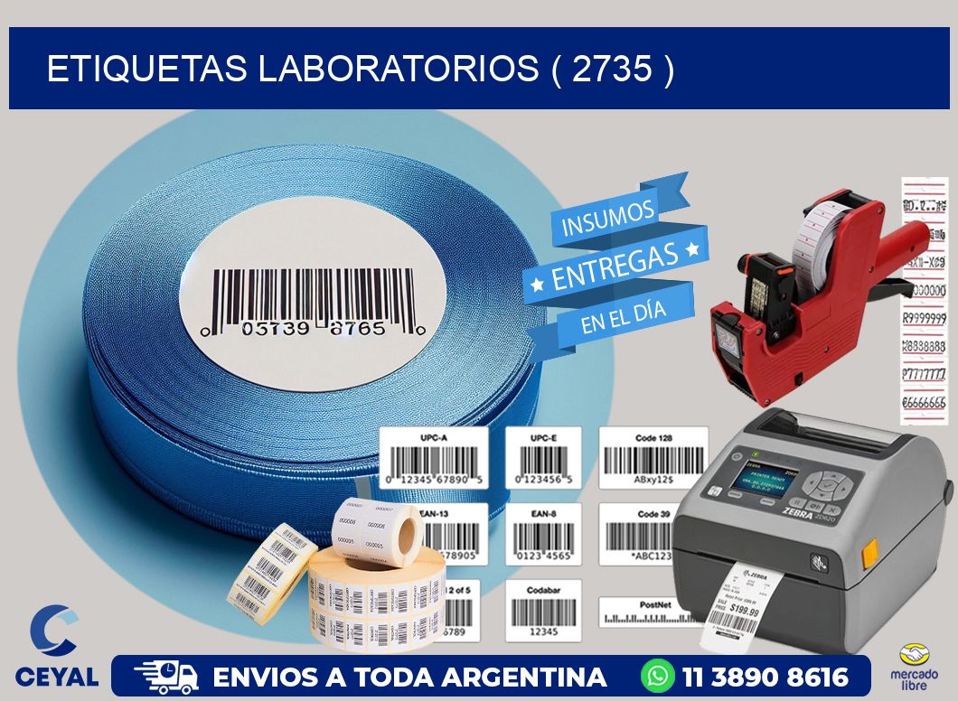 ETIQUETAS LABORATORIOS ( 2735 )