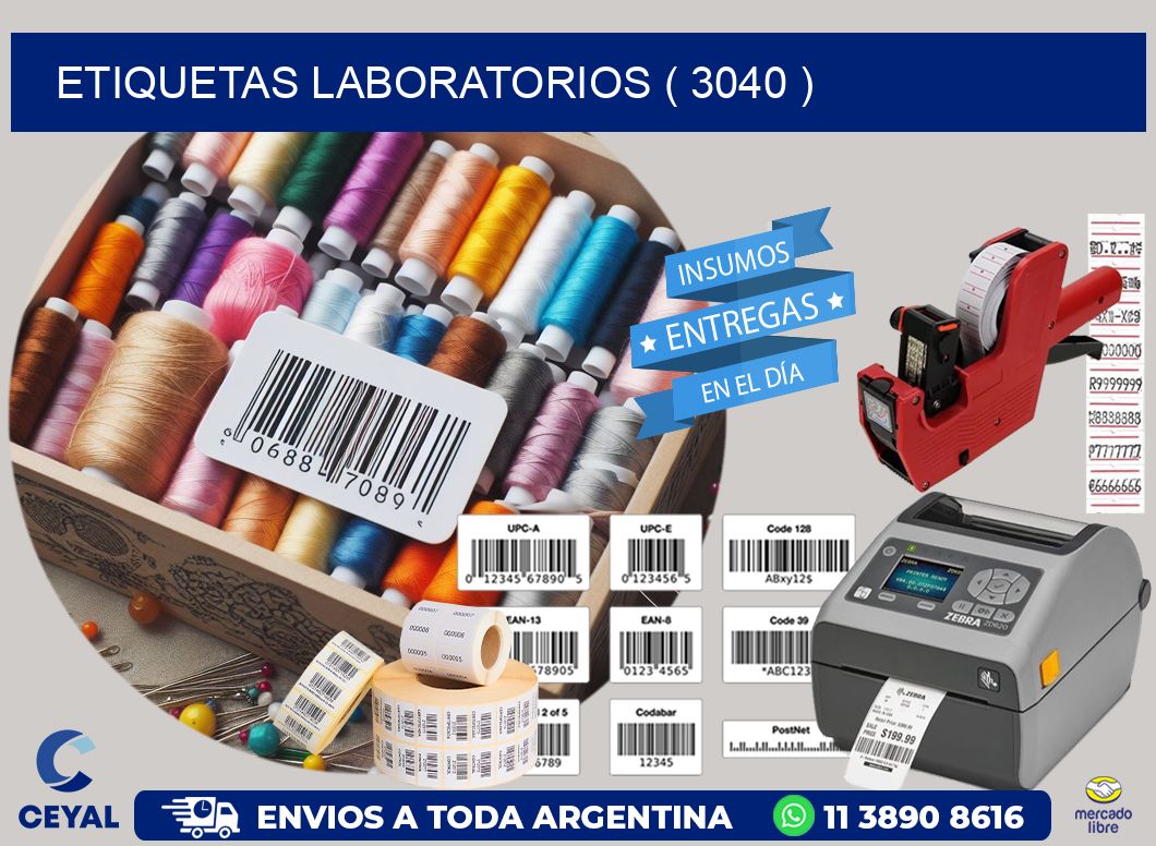 ETIQUETAS LABORATORIOS ( 3040 )