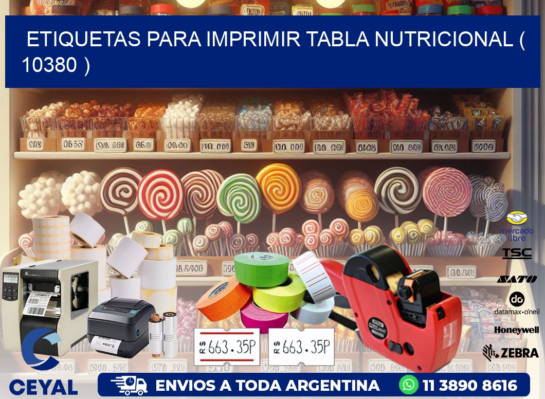 ETIQUETAS PARA IMPRIMIR TABLA NUTRICIONAL ( 10380 )