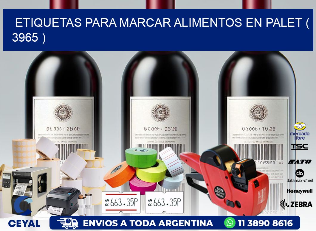 ETIQUETAS PARA MARCAR ALIMENTOS EN PALET ( 3965 )