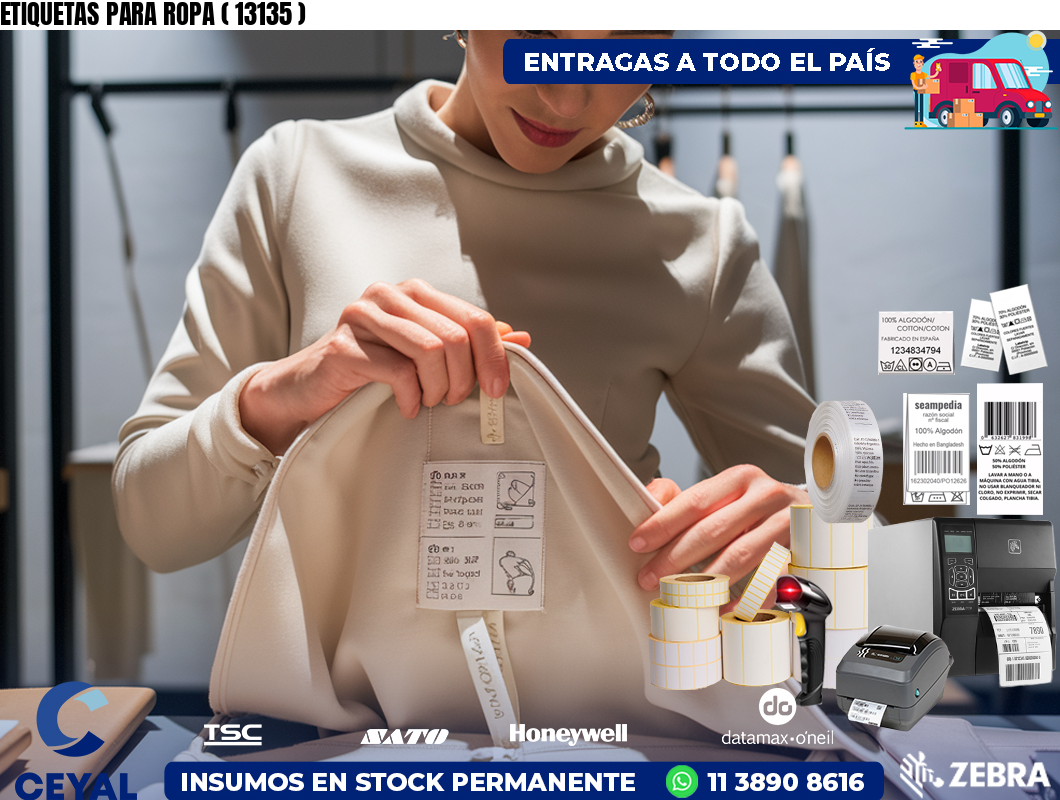 ETIQUETAS PARA ROPA ( 13135 )
