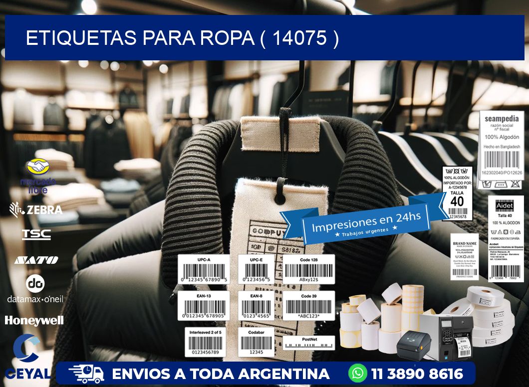 ETIQUETAS PARA ROPA ( 14075 )