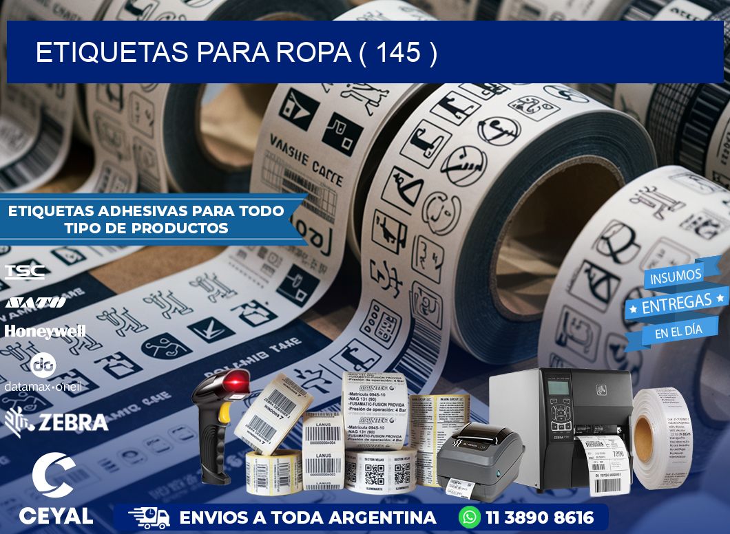 ETIQUETAS PARA ROPA ( 145 )