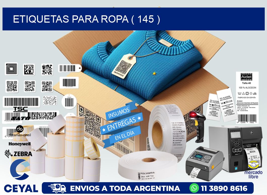 ETIQUETAS PARA ROPA ( 145 )