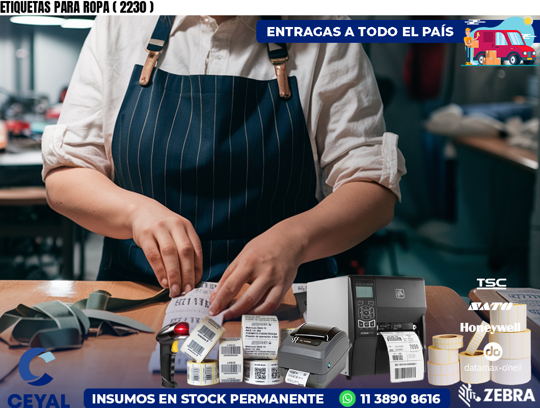 ETIQUETAS PARA ROPA ( 2230 )